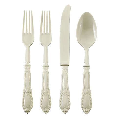 The Party Aisle™ Bottorff Heavy Weight Plastic Disposable Flatware ...