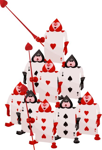 Queen Of Hearts Card Soldiers