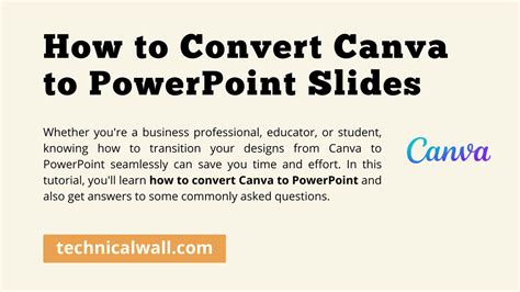 How To Convert Canva To Powerpoint Slides [a 2025 Guide] Technical Wall