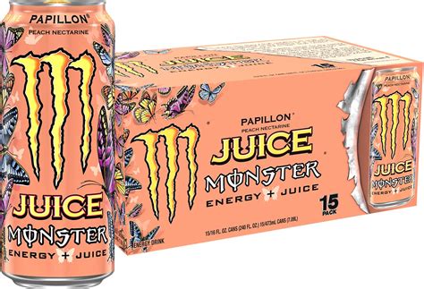 Monster Energy Juice Monster Papillon Peach Nectarine Energy Juice Energy Drink