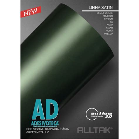 Adesivo Satin Verde Arauc Ria Green Metallic Tuning X Cm Shopee