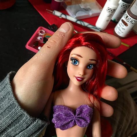 DreaMaker Disneydolls Repaints Su Instagram Another Ariel For A