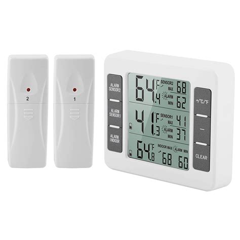 Amazon Refrigerator Thermometer Digital Audible Alarm Freezer