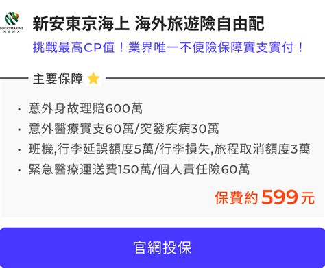 線上投保旅平險旅遊不便險推薦》2023 全台20家方案比較整理 持續更新 前進智能保險資訊