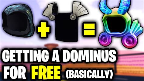 How To Get A Dominus For Free Basically Roblox Youtube