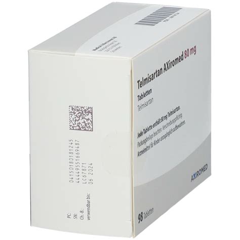 Telmisartan Axiromed Mg Tabletten St Mit Dem E Rezept Kaufen