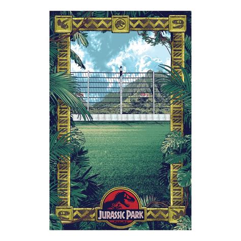 Jurassic Park Electric Fence Mural Officially Licensed Nbc Universa Mural Wall Graphics