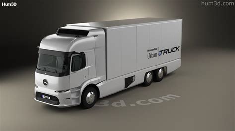 View Of Mercedes Benz Urban Etruck D Model Dmodels Store