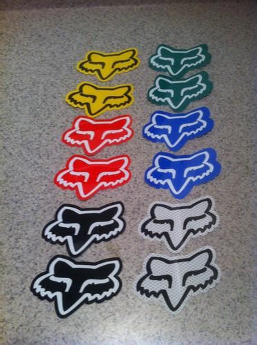 Buy 12 Fox Head Fox Racing Stickers decals Moto-x fox NICE Authetic ...