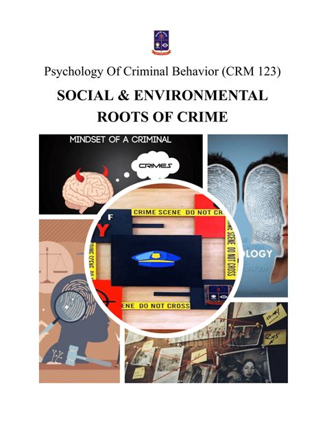 Pdf Social And Environmental Roots Of Crime Psychology Of Criminal