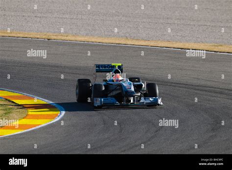 Michael SCHUMACHER Testdrives The Mercedes MGP W01 Formula 1 Race Car