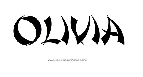 Olivia Name Tattoo Designs