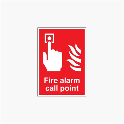 Fire Alarm Call Point Self Adhesive Sign A1 Safety Sign Uk