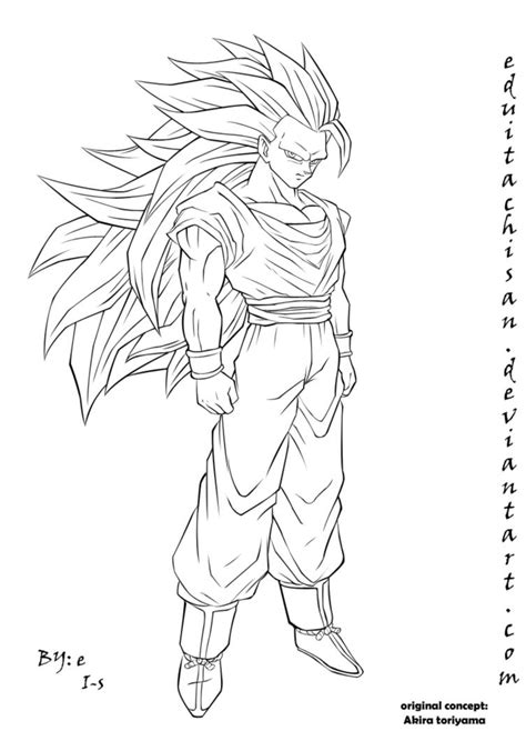 Imagenesde99 Imagenes De Goku Ssj3 Para Colorear Images Images Porn