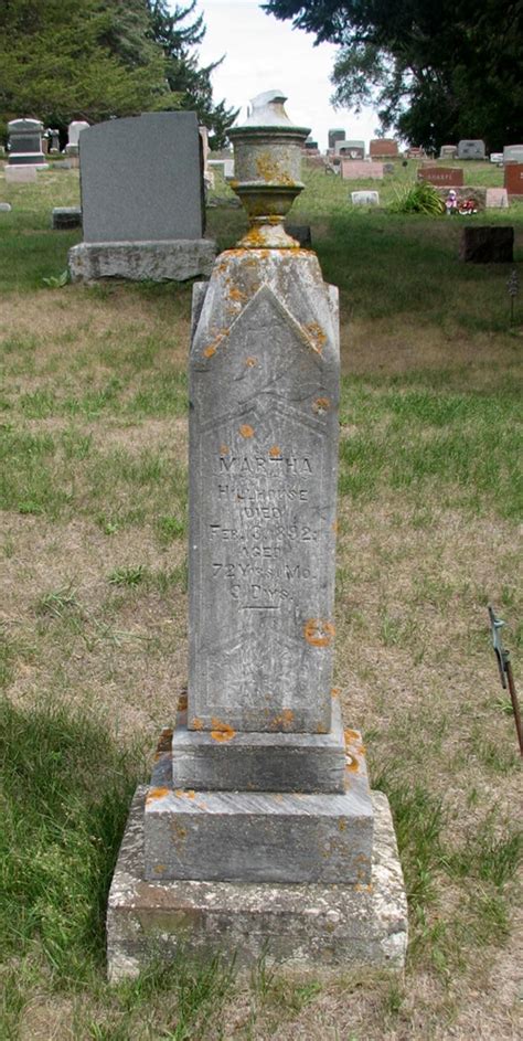 Martha Hillhouse Find A Grave Memorial