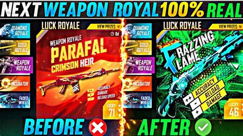 NEXT WEAPON ROYAL FREE FIRE 101 CONFIRM NEW WEAPON ROYAL FREE FIRE