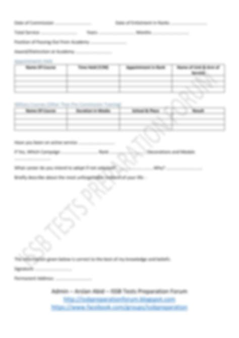 Solution Issb Biodata Form Studypool