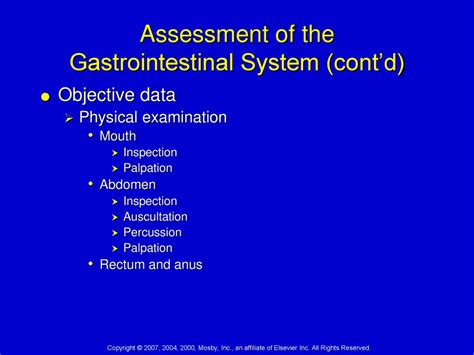 Nursing Assessment Gastrointestinal System Ppt Download