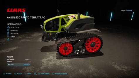 Fs22 Claas Axion 930 Prototype Terratrac YouTube