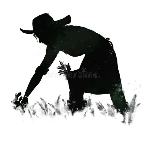 Farmer Silhouette Female Stock Illustrations – 827 Farmer Silhouette ...