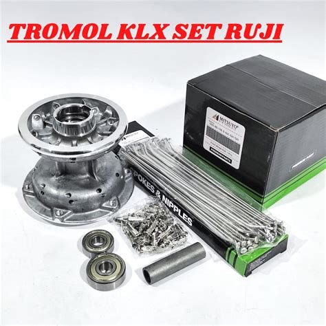 Jual Tromol Depan Klx Ruji Stainles Klx Set Bos Bearing Pnp Ninja Gl Cb