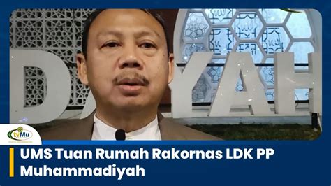 UMS Tuan Rumah Rakornas LDK PP Muhammadiyah YouTube