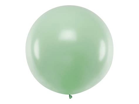 Balon olbrzym 1 m średnicy pastelowy pistacjowy BALONY BALONY