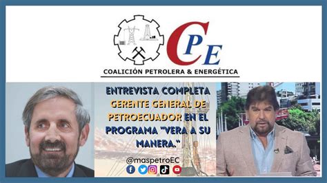 CPE I Ítalo Cedeño Gerente General de Petro Ecuador Entrevista en el