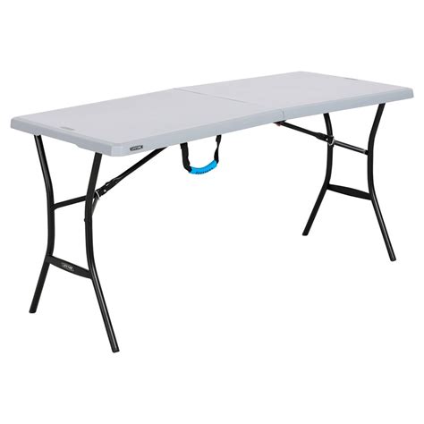 Lifetime 5ft Folding Tailgating Camping And Outdoor Table Gray 603