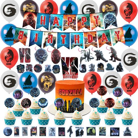 Buy Godzilla Birthday Party Supplies King Kong Party Supplies Set