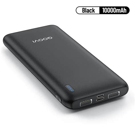 QOOVI 10000mAh Power Bank Ultra Thin Portable Charger For IPhone 13