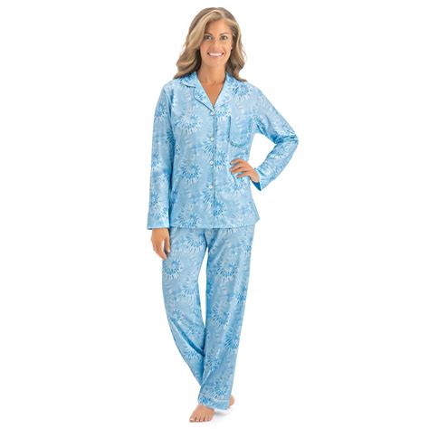 Comfortable Soft Knit Swirl Tie Dye Pajama Set Collections Etc