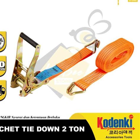 Jual Ratchet Tie Down Cargo Lashing Belt X M Tali Pengikat