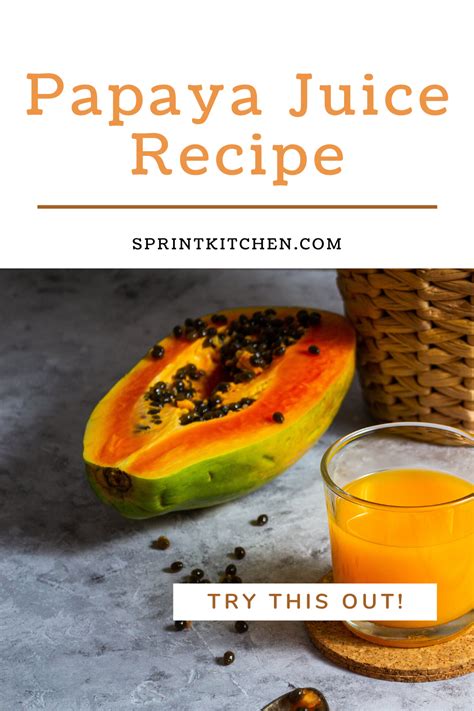 Papaya Juice Recipe Papaya Juice Recipe Paleo Gluten Free Vegan