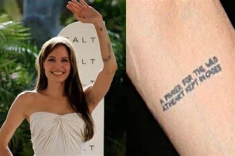 Angelina Jolie Wanted Arm Tattoos