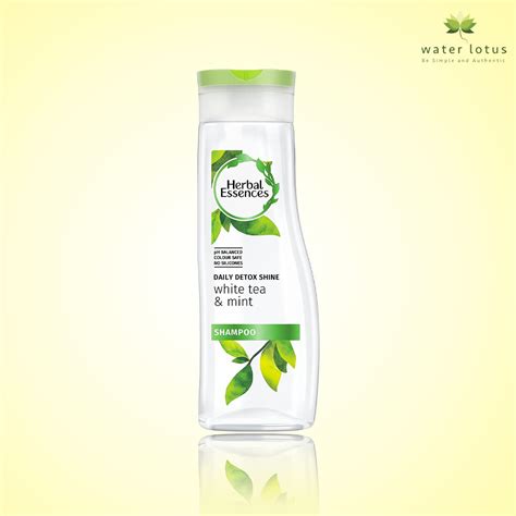 Herbal Essences Daily Detox Shine White Tea Mint Shampoo 400ml Water Lotus Care And Beauty