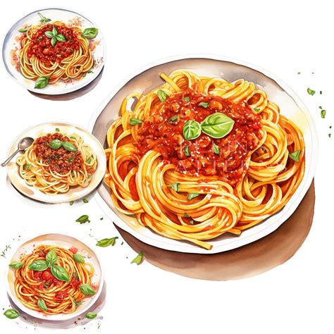 Spaghetti Bolognese Png Clipart - Etsy