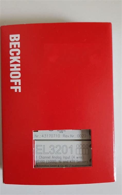 Beckhoff El Ethercat Terminal Analog Input India Ubuy