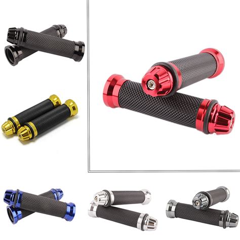 Wholesale Pair Aluminum Motorcycle Handlebar Rubber Gel Hand Grips