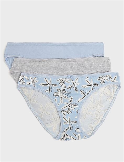 Buy Pk Cotton Rich Bikini At Marks Spencer