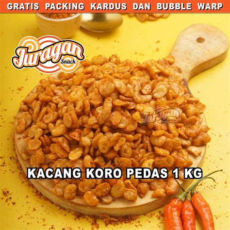 Jual KACANG KORO PEDAS 1 KG Snack Kiloan Makanan Ringan Jajanan Cemilan