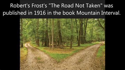 The Road Not Taken Analysis by Robert Frost | Structure, Poetic Form ...