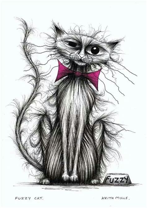 Keith Mills Cat Art Cat Drawing Cats Illustration