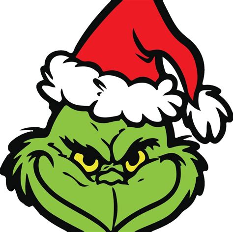 Grinch W Christmas Hat Etsy