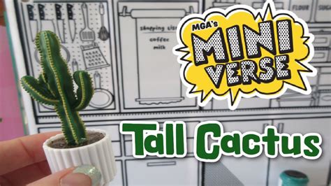 Miniverse Lifestyle Series Tall Cactus Youtube