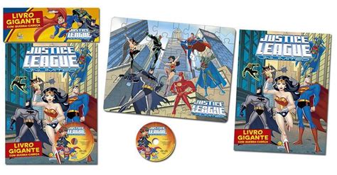 Livro Livro Gigante Quebra Cabe A Justice League Unlimited