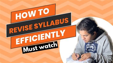 How To Revise Complete Syllabus Efficiently Mdcat Must Watch