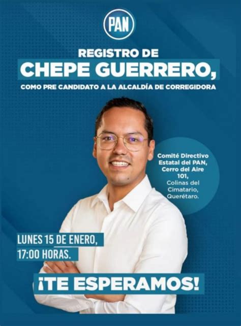 Chepe Guerrero presentará registro como candidato a Corregidora el lunes