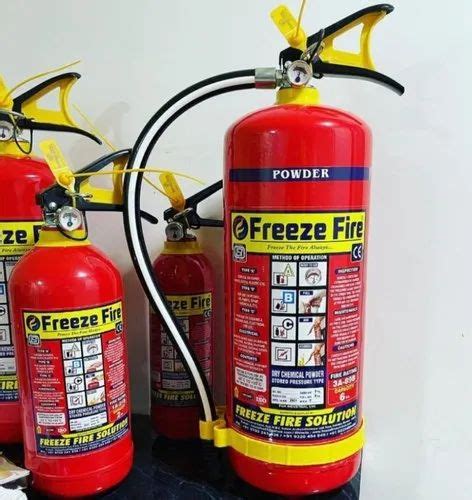 Kg Abc Stored Pressure Fire Extinguisher Freeze Fire Brand Powder