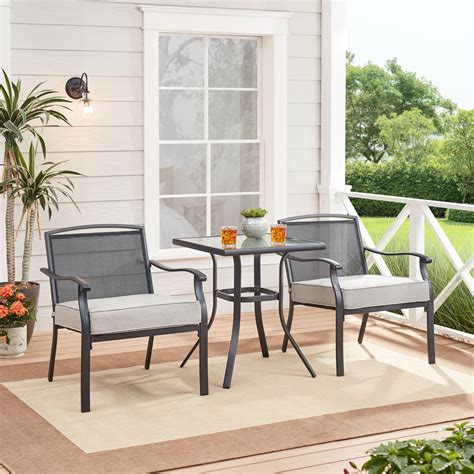 Mainstays Alexandra Square Piece Outdoor Furniture Patio Bistro Set